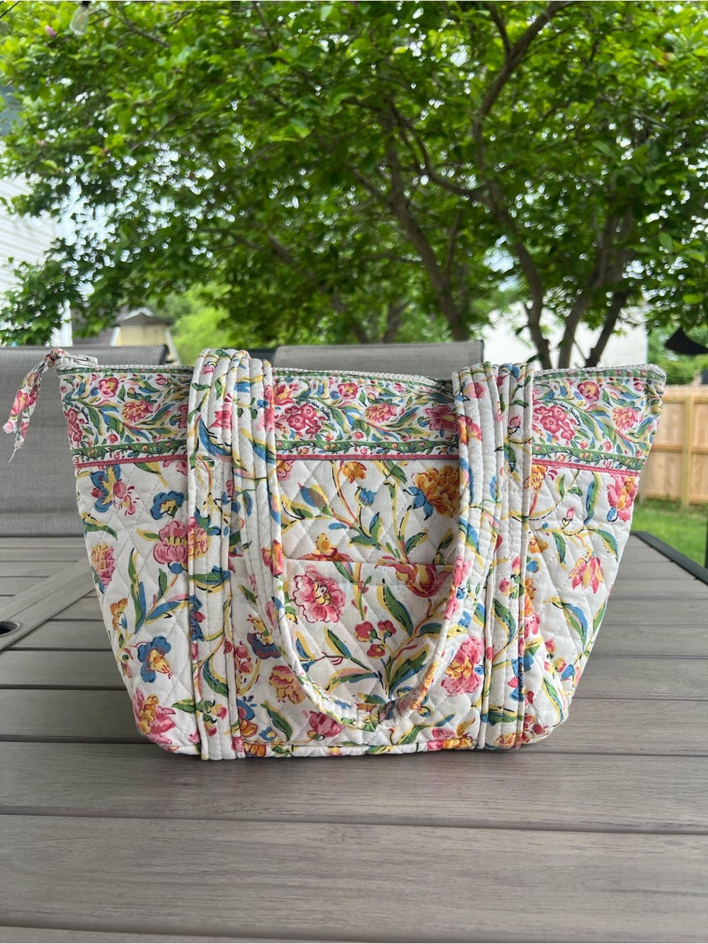 Rare Vintage VERA BRADLEY 1998 Perennials Paddy Bag Floral